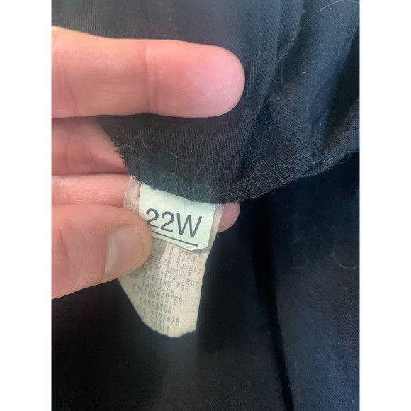 Vintage | Classic Expressions | Black Skirt | Gold Button | Size 22W - Picture 3 of 3